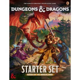Dungeons and Dragons Starter Set featuring Heroes of the Borderlands D&D set with vibrant artwork