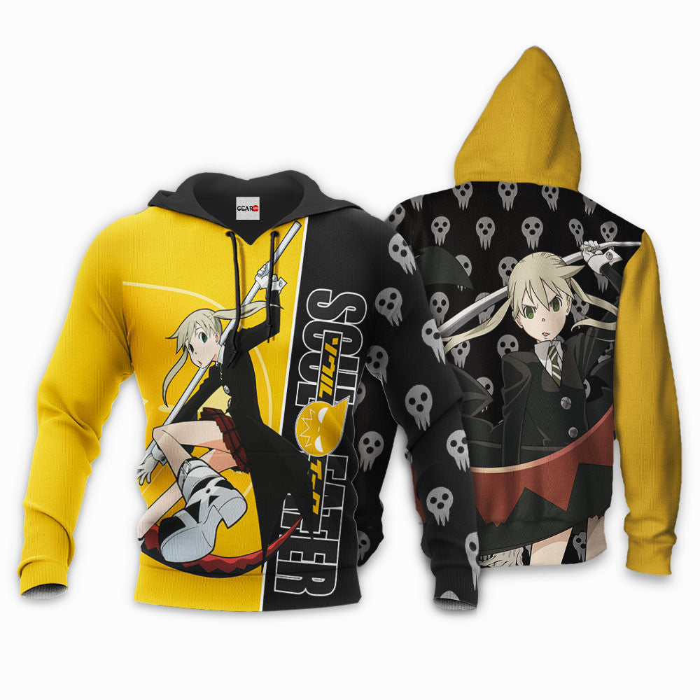 Soul Eater Anime Hoodie Yellow and Black Sweater