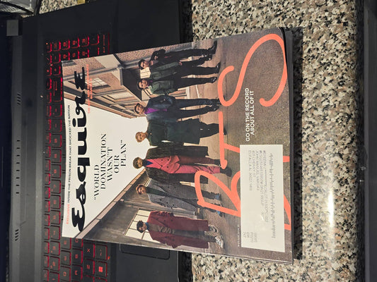 Esquire BTS cover for sale featuring the group in stylish outfits on the streets