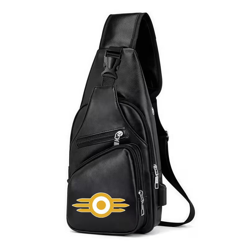 Vault-Tec Themed PU Crossbody Chest Bag