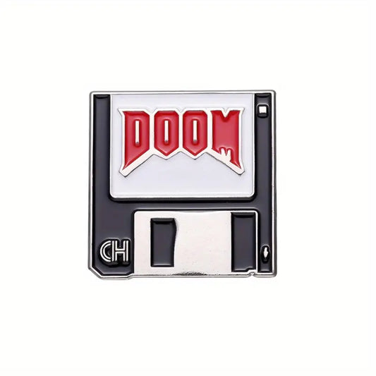 Doomsday Enamel Pin Floppy Disk