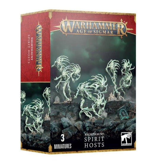 Warhammer Age of Sigmar Spirit Hosts Box Set with 3 Nighthaunt Miniatures for Tabletop Gaming