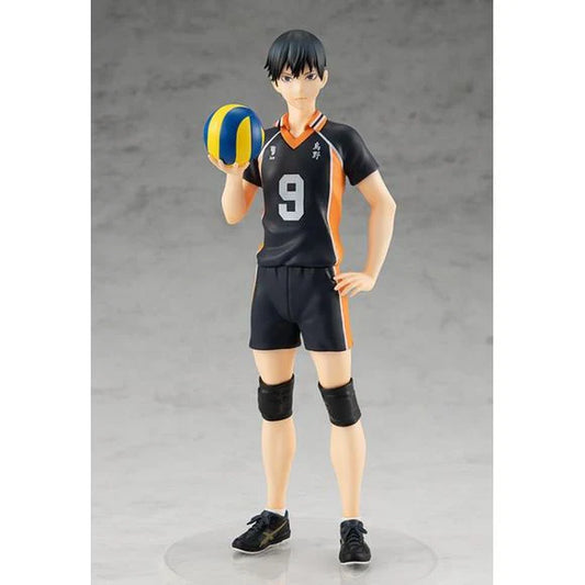 Bandai Haikyuu Tobio Kageyama figure in black volleyball uniform holding a ball with number 9