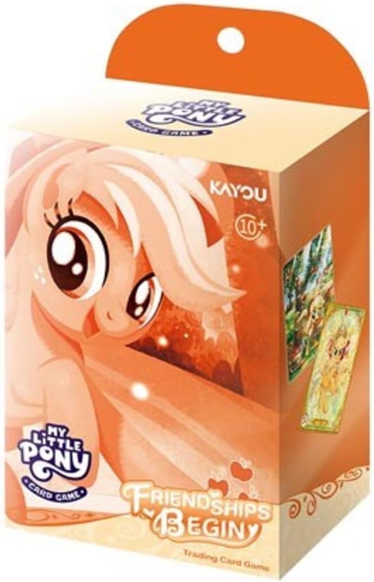 KAYOU My Little Pony trading cards featuring Friendship Beginnings in vibrant packaging