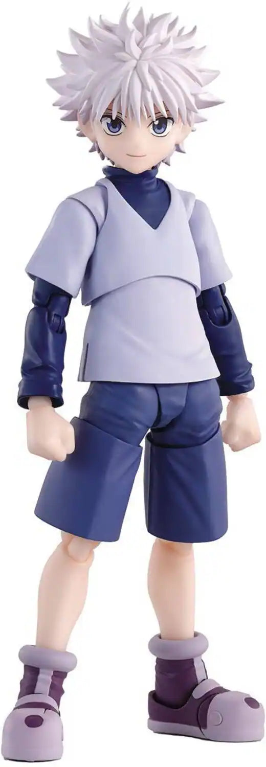 BANDAI Killua figure Figuarts mini in purple outfit with detailed features and poseable joints