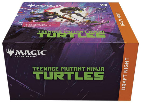 Magic the Gathering Teenage Mutant Ninja Turtles trading cards box for exciting draft night gameplay