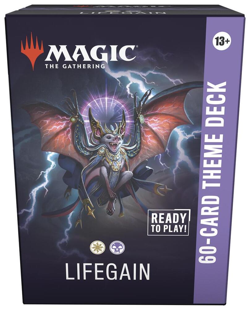 Magic the Gathering game cards Lifegain 60-card theme deck featuring a dramatic fantasy illustration