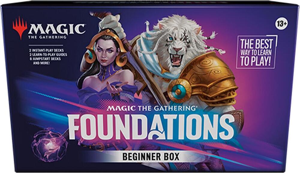 MTG Foundations box Magic The Gathering Beginner Box by Wizard of the Coast with playable decks