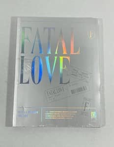 Fatal Love Monsta X album pre-owned featuring holographic cover and unique design details