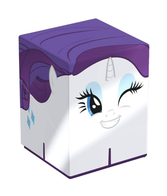 My Little Pony Rarity deck box featuring a smiling design perfect for card storage