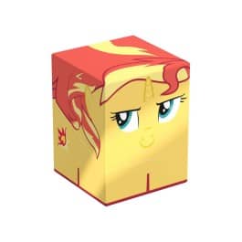 Sunset Shimmer deck box featuring colorful character design for card storage and organization