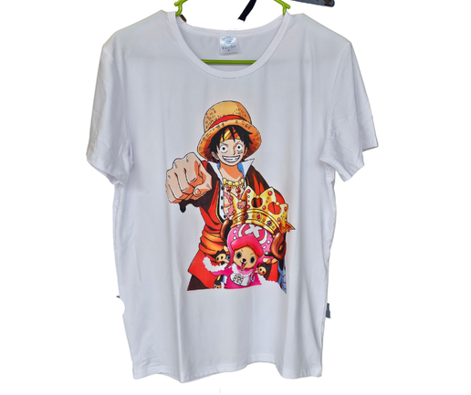 One Piece Luffy Anime White T-Shirt