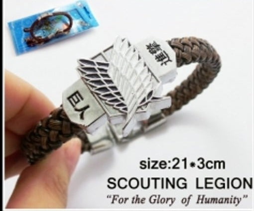 Attack on Titan Jiyuu no Tsubasa Anime Bracelets