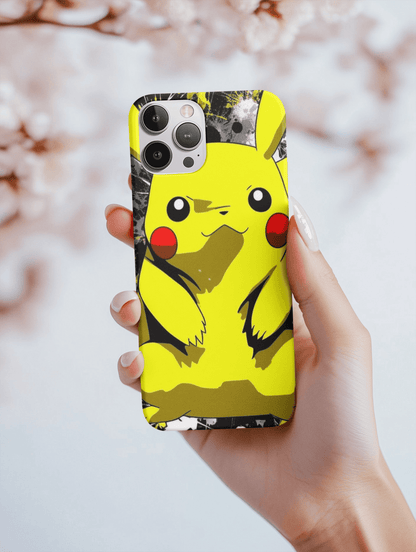 Pikachu anime phone case featuring vibrant design and durable material for protection