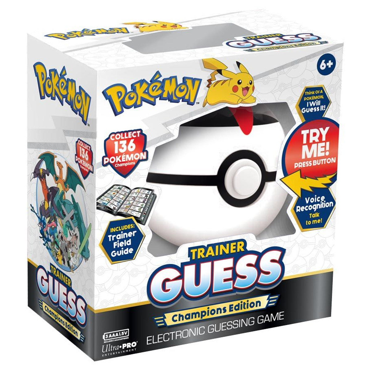 Pokémon Trainer Guess Champion Edition Electronic Guessing Game with Voice Recognition and Trainer Field Guide