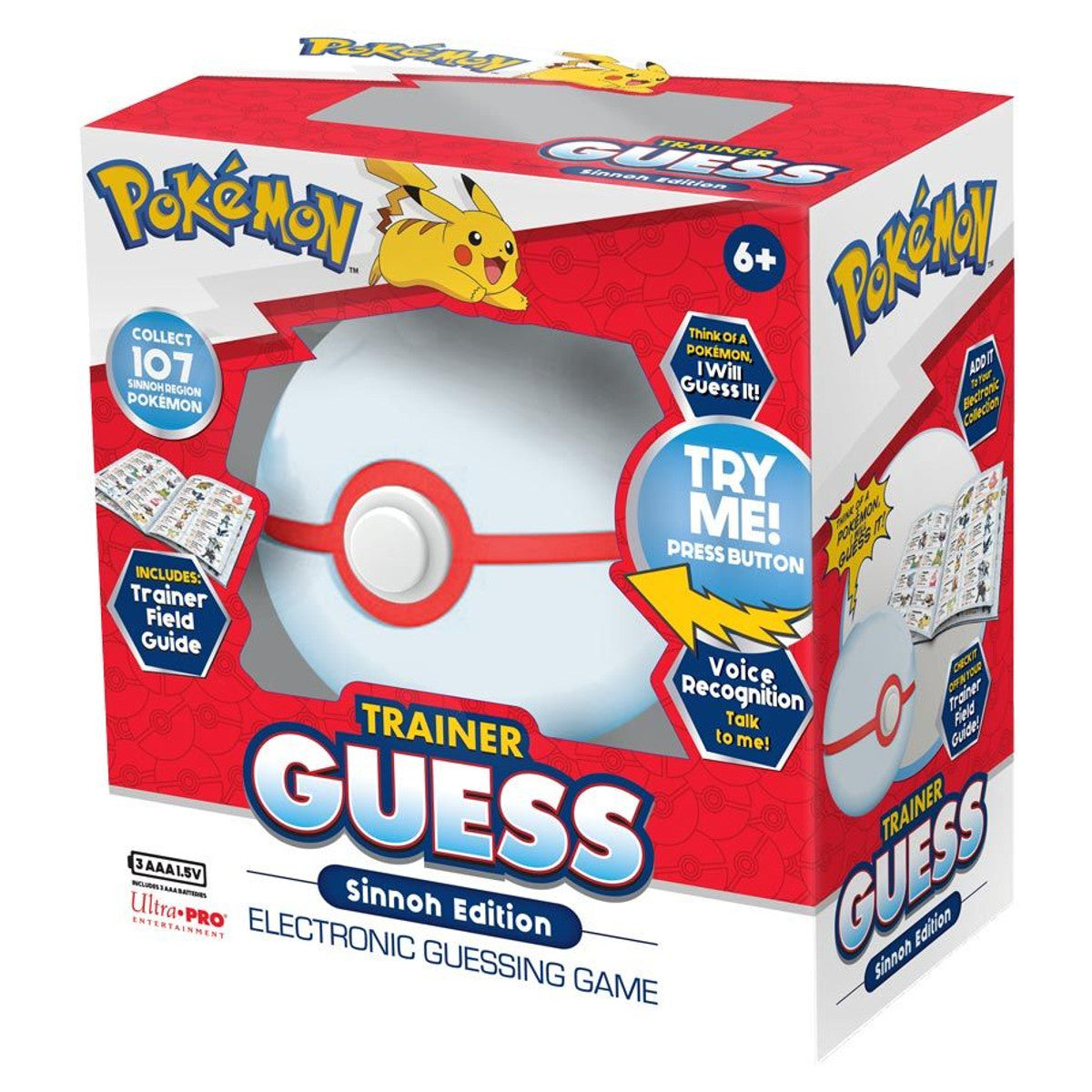 Pokémon Trainer Guess Sinnoh Edition Electronic Guessing Game with Voice Recognition and Field Guide