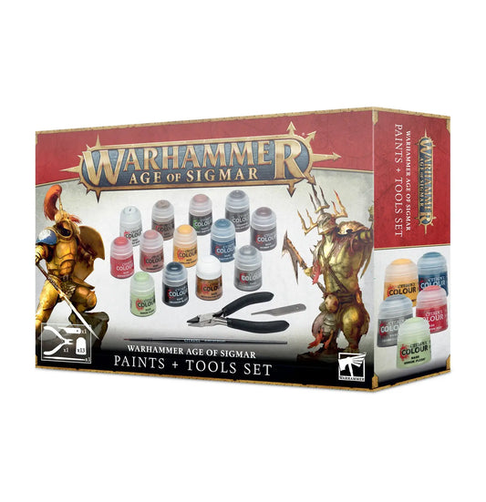 Games Workshop - Warhammer 40,000 -Warhammer Age of Sigmar Paints and Tools Set