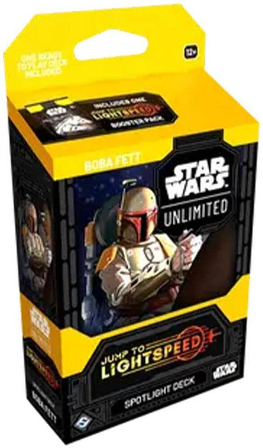 Star Wars Unlimited Boba Fett deck featuring a collectible card game with iconic characters