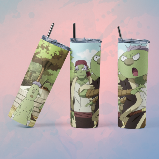 That Time I Got Reincarnated as a Slime tumbler featuring vibrant characters in a colorful design