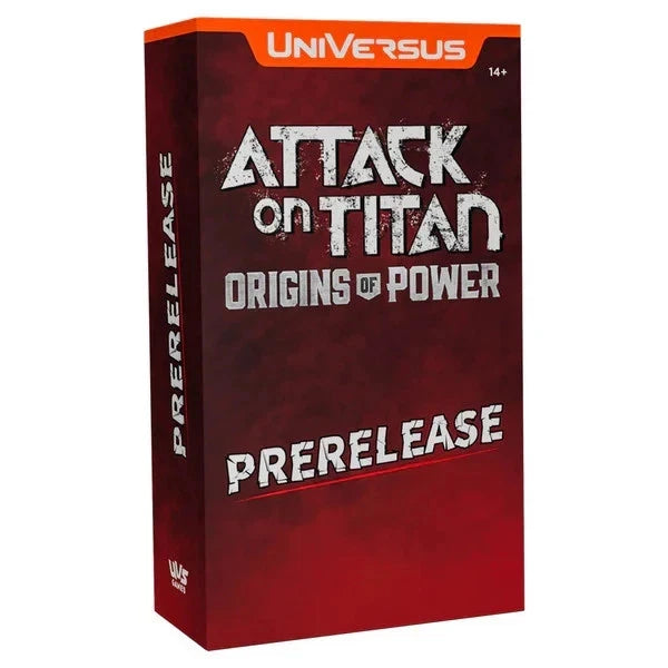 Universus Attack on Titan Shingeki no Kyojin Origins of Power Trading Cards Box for Prerelease Event