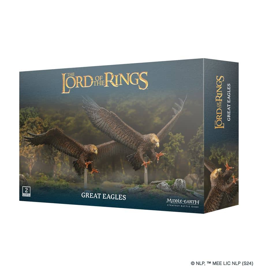 Lord of the Rings Great Eagles Warhammer set by Game Workshop with detailed eagle miniatures