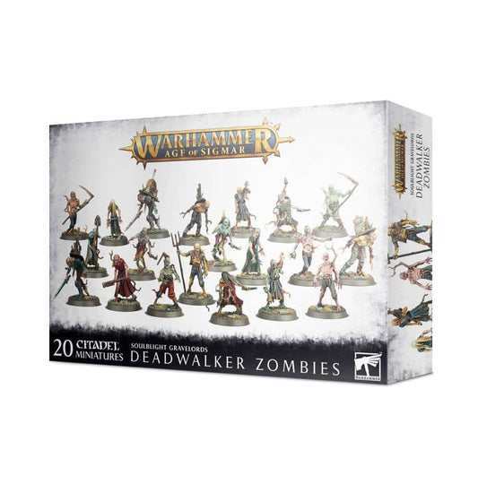 Game Workshop Warhammer Age of Sigmar Soulblight Gravelords Deadwalker Zombies 20 miniature figures set